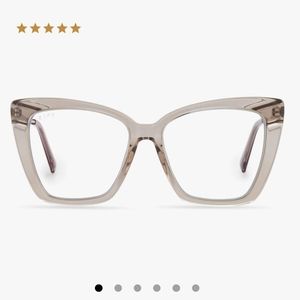DIFF Becky IV Blue light Technology Glasses Vintage Crystal frames
